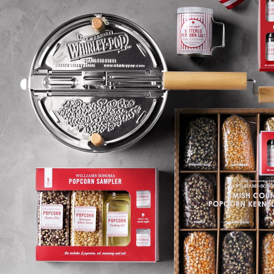 Whirley Pop Stainless Steel Induction Popcorn Maker Williams Sonoma